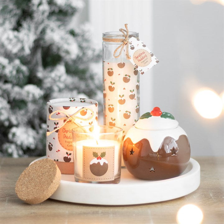 Christmas Pudding Scented Advent Tube Candle